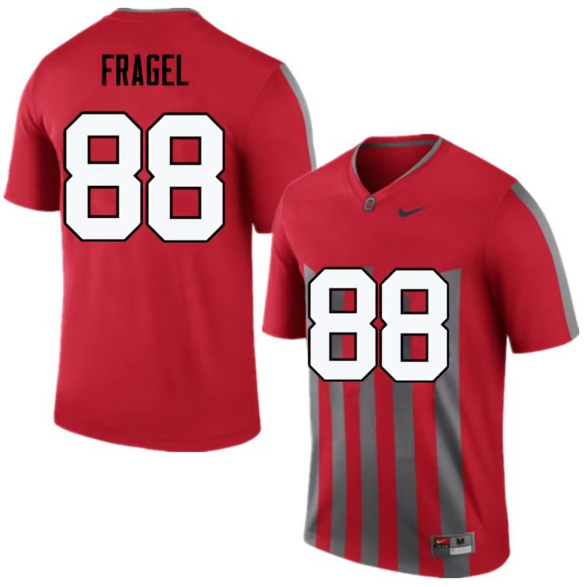 Reid Fragel Ohio State Buckeyes Men's NCAA #88 Nike Throwback Red College Stitched Football Jersey YJU2656PY